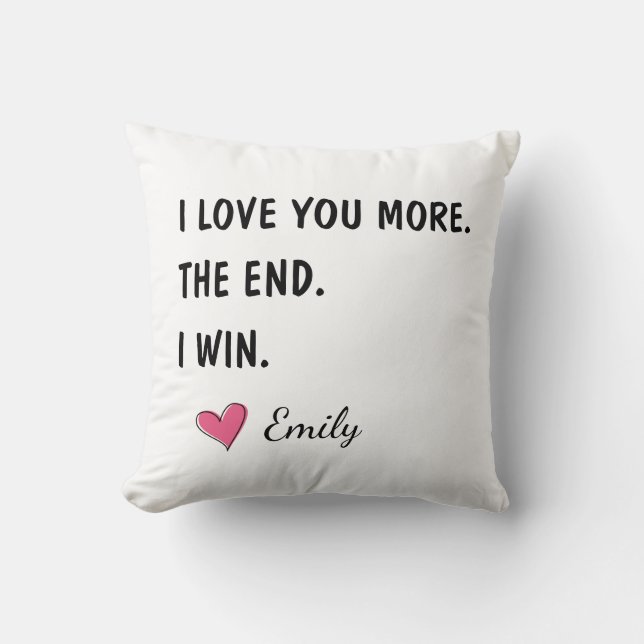 Almofada Eu Te Amo Mais O Fim Eu Vencio – Marido Engraçado (Frente)