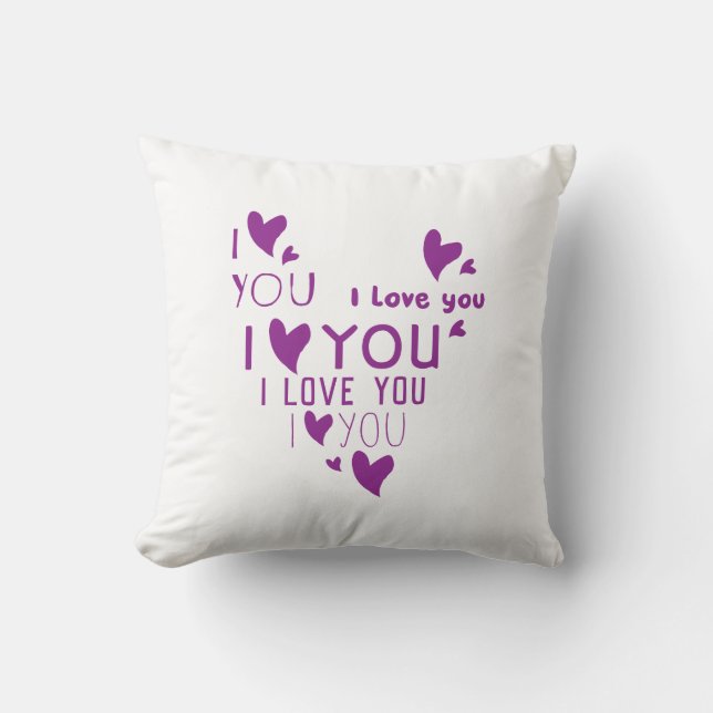 Almofada Eu te amo - mostre seu amor (Frente)