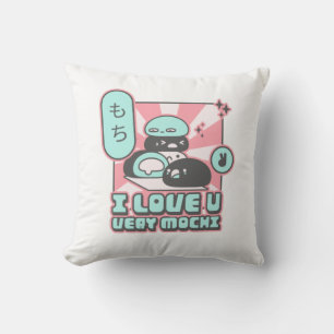 Almofada Eu Te Amo Muito Mochi - Sorvete Engraçado