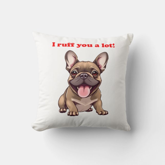 Almofada Eu te toco muito! (Frente)