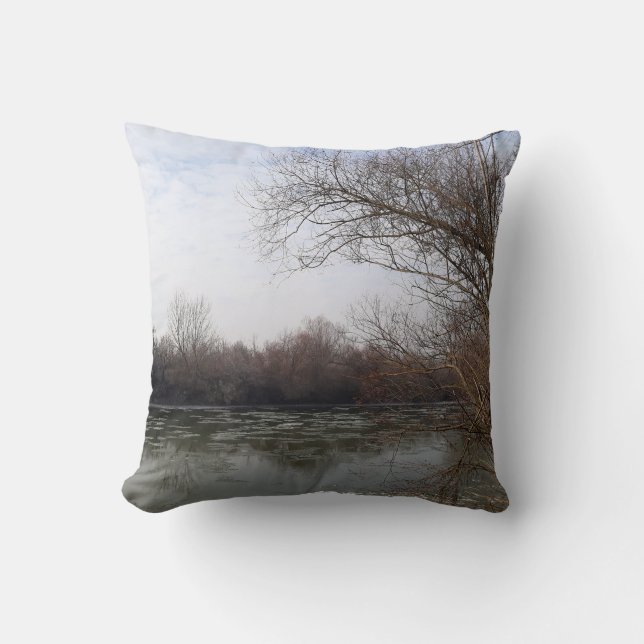 Almofada Eu tenho ribeirinho no inverno (Frente)