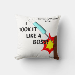 Almofada Eu Tomei Como Um Chefe - Vacina 2021 versão 2