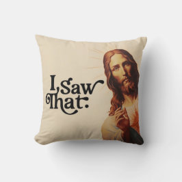 Almofada Eu Vi Isso, Jesus Art, Eu Vi Esse Jesus