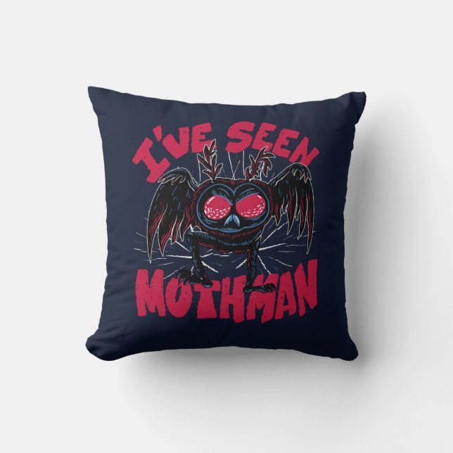 Almofada Eu vi o Mothman Engraçado Gift Criptid (Frente)