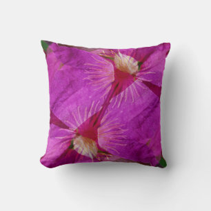 Almofada EUA, Colorado, Boulder. Montagem da flor Clematis