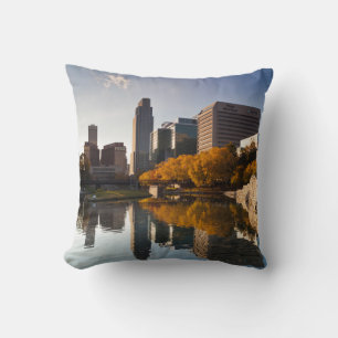 Almofada EUA, Nebraska, Omaha, Gene Leahy Mall, Skyline