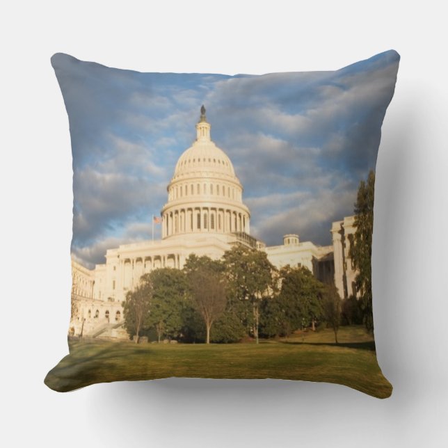 Almofada EUA, Washington DC, construção do Capitólio (Frente)