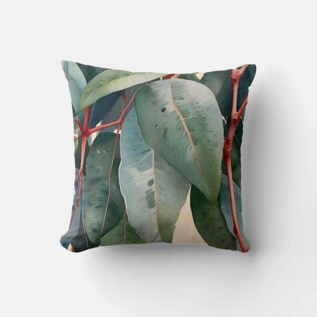 Almofada Eucalyptus Botanical Minimalista (Frente)