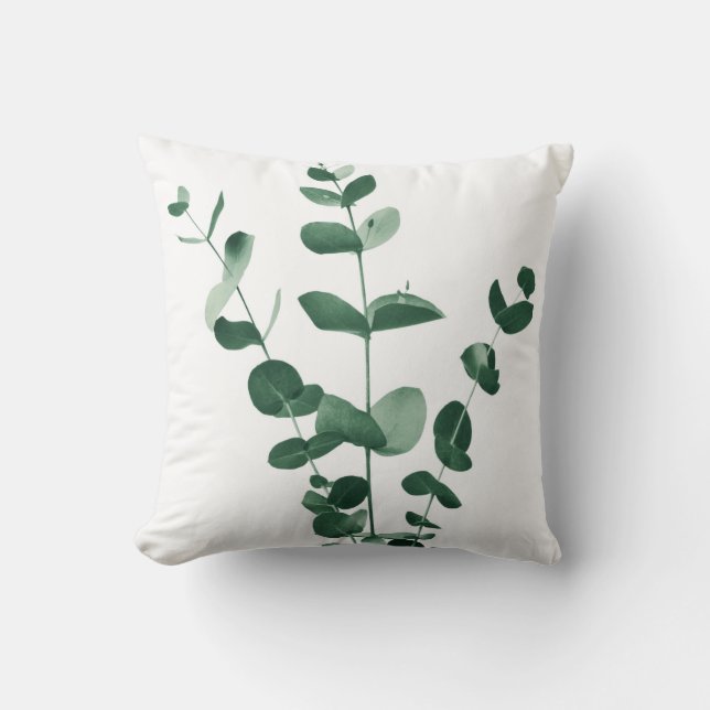 Almofada Eucalyptus Branch Dream #1 #foliage #decor #art (Frente)