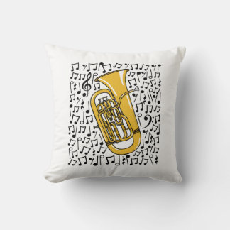 Almofada Euphonium Musical Notes Brass Musical