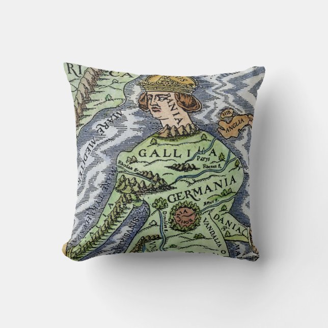 ALMOFADA EUROPA COMO UMA RAINHA, 1588 (Frente)