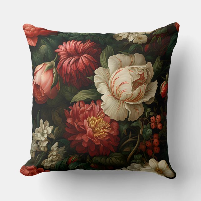 Almofada Everglow Noel Florals Botânico (Frente)