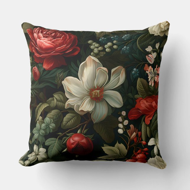 Almofada Everglow Noel Florals Botânico (Frente)