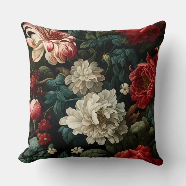 Almofada Everglow Noel Florals Botânico (Frente)