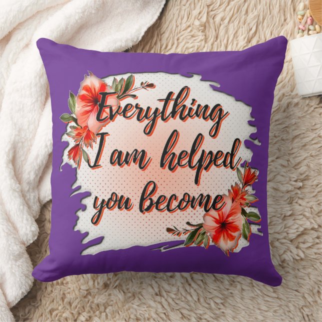 Almofada Everything I Am – Mother Love Quote Design (Cobertor)