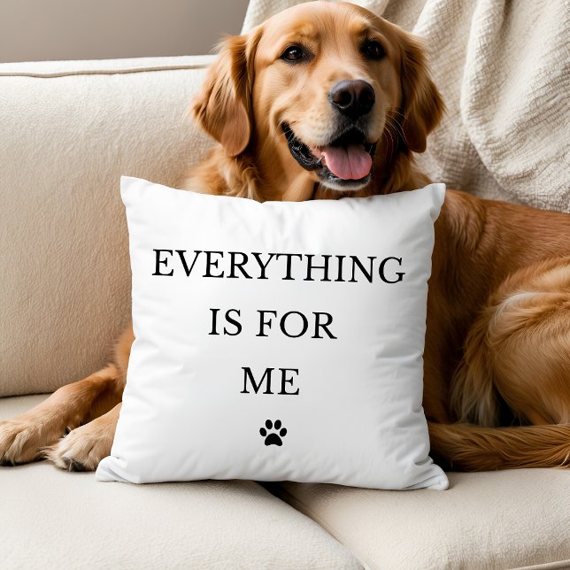 Almofada Everything Is For Me Throw Pillow (Criador carregado)