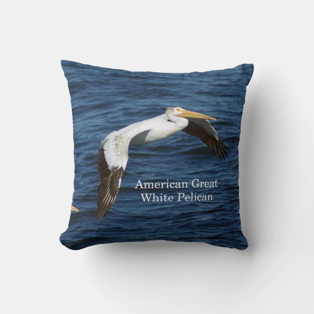 Almofada Excelente americano White Pelican travesseiro quad (Frente)