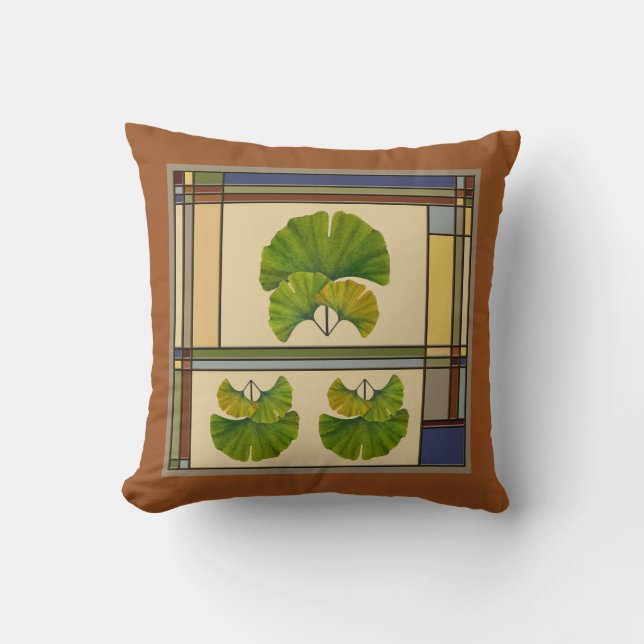 Almofada Excelente Ginkgo Art for Your Artes & Artesanatos  (Frente)