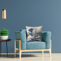 Excelente personalizado Onda tradicional arte japo