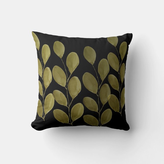 Almofada Excelente Verde Aquarela Cerâmica Azulejo Bandejas (Frente)