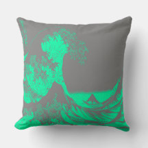 Excelente Wave Seafoam Green & Travesseiro