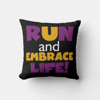 Almofada Executar Embrace Life Purple Yellow