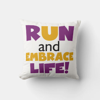 Almofada Executar Embrace Life Purple Yellow