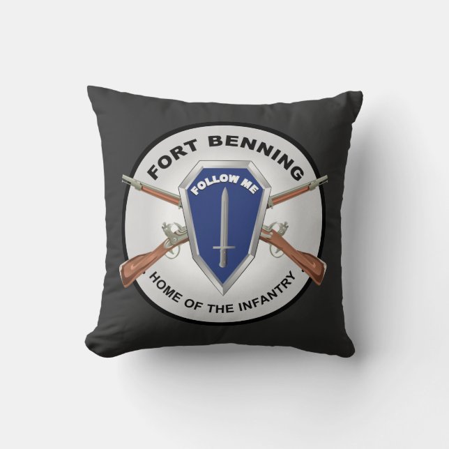 Almofada Exército - Fort Benning, GA - Casa da Infância (Frente)