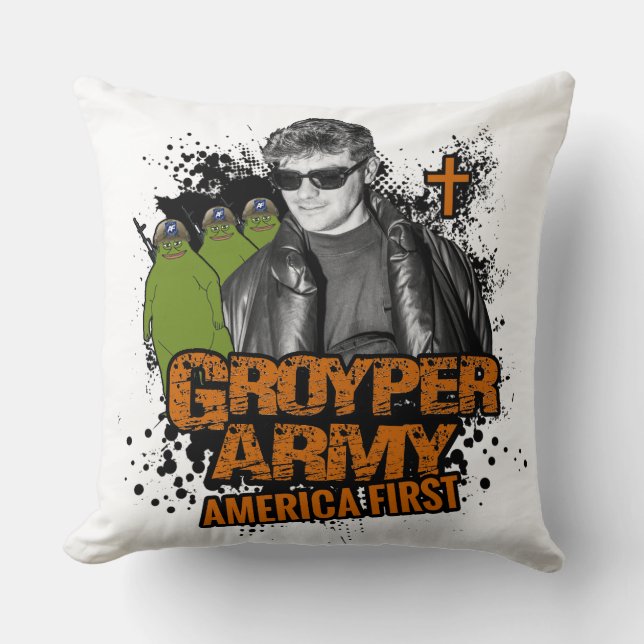 Almofada Exército Groyper - Travesseiro (Frente)