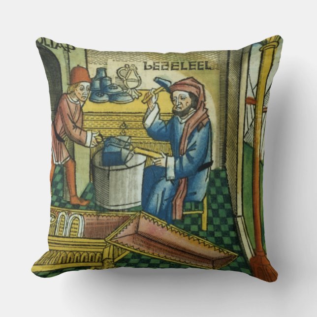 Almofada Êxodo 31 2-8 Bezalel e Oholiab que fazem a arca o (Frente)
