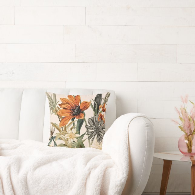 Almofada Exotic Flowers for Seasonal Home Decor (Sofá)