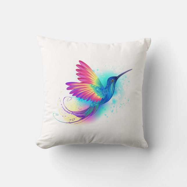 Almofada Exotic Rainbow Hummingbird (Frente)