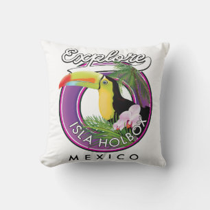 Almofada explore Isla Holbox Beach méxico viagem patch