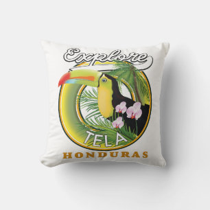 Almofada Explore o logotipo do viagem Tela Honduras