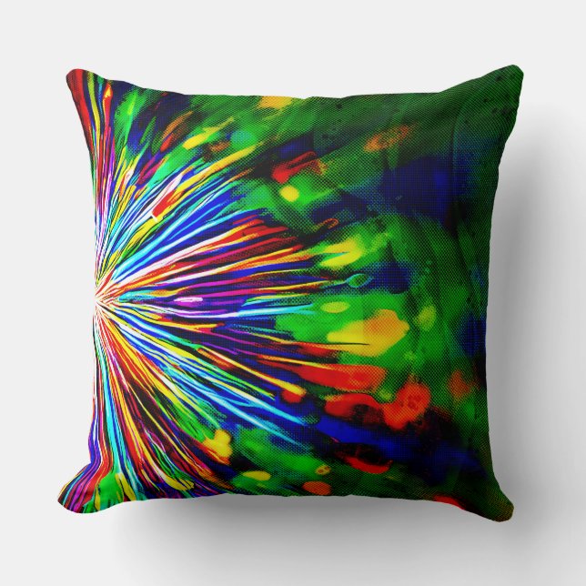 Almofada Explosão de Arco-íris  (Frente)