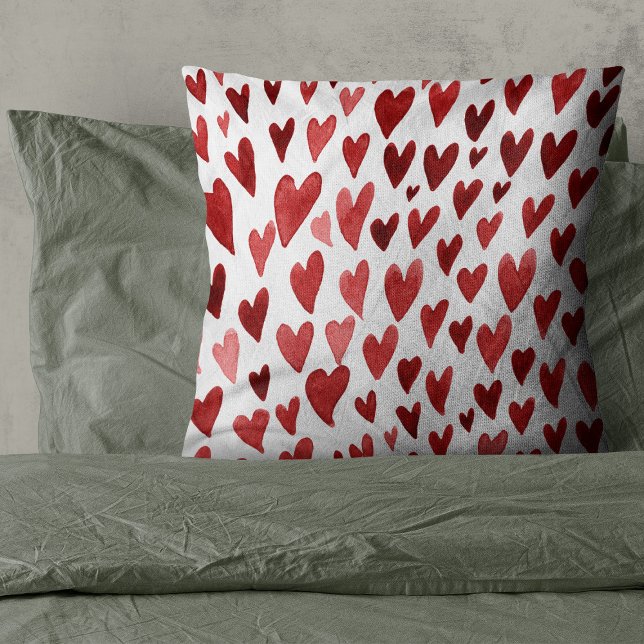 Almofada Explosão de dia de os namorados - vermelho (Criador carregado)