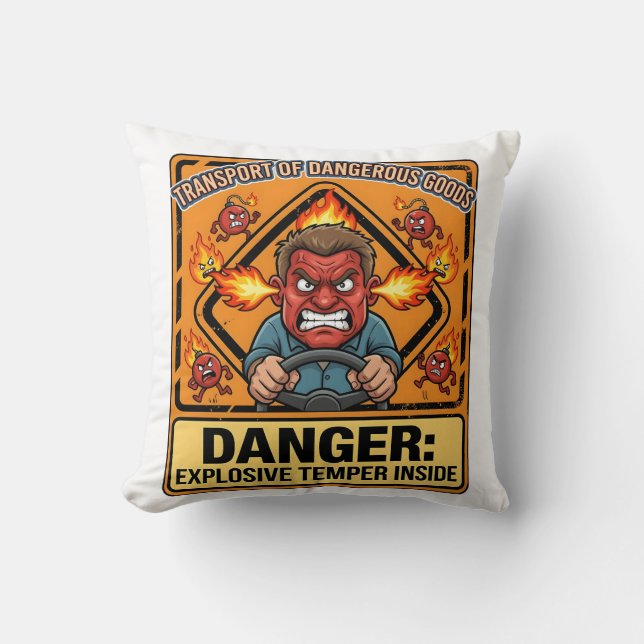 Almofada Explosive Temper Trucker | ADR digital download (Frente)