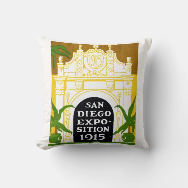Almofada Exposição 1915 de San Diego (Frente)