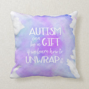 Almofada Expressão de Presente de Consciência Autismo