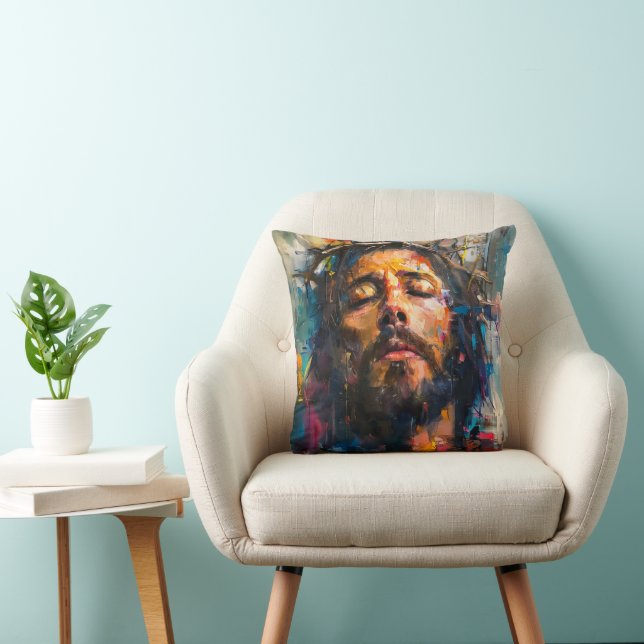 Almofada Expressionismo de Jesus Cristo (Cadeira)