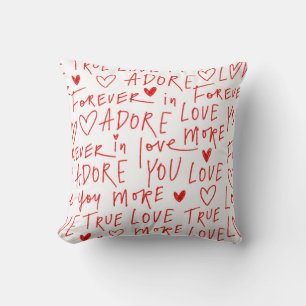 Almofada Expressões do Amor em Vermelho