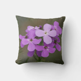 Almofada F19 Flores Roxas Chamas Foguete