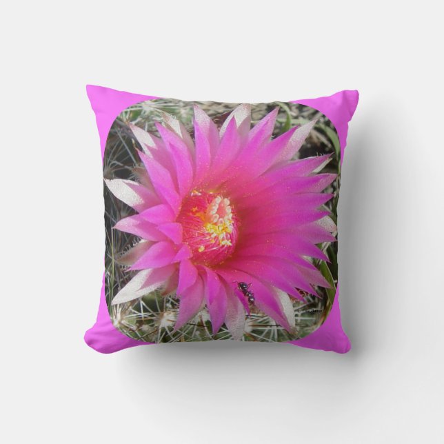 Almofada F29w Flor de Cactus "Escobaria vivipara" (Frente)