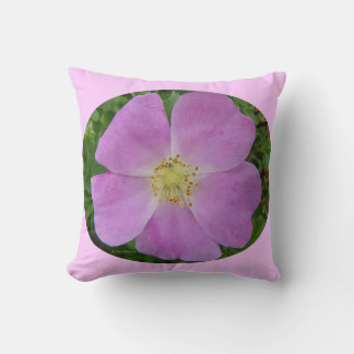 Almofada F31w Rosa Selvagem da Pradaria Rosa selvagem