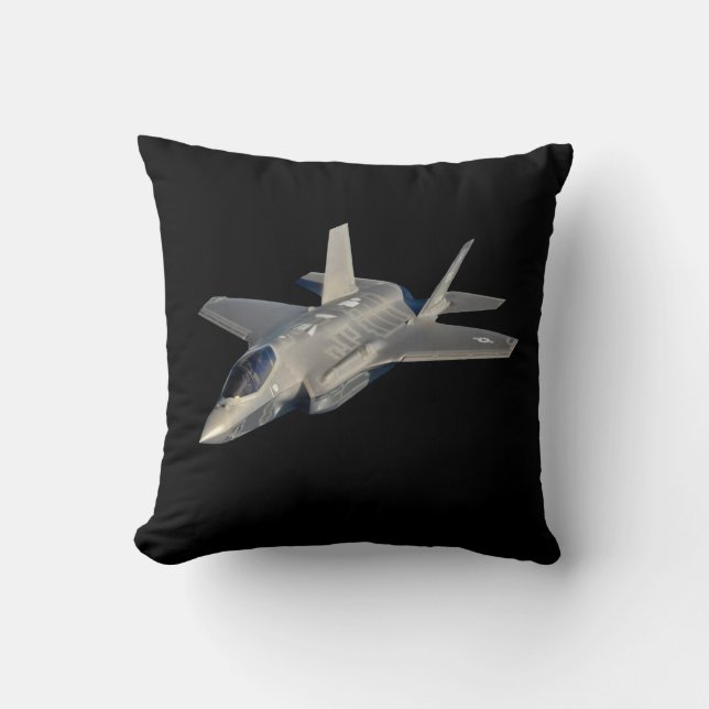 Almofada F-35 Relâmpago II Combatente de Jato de Pantera (Frente)