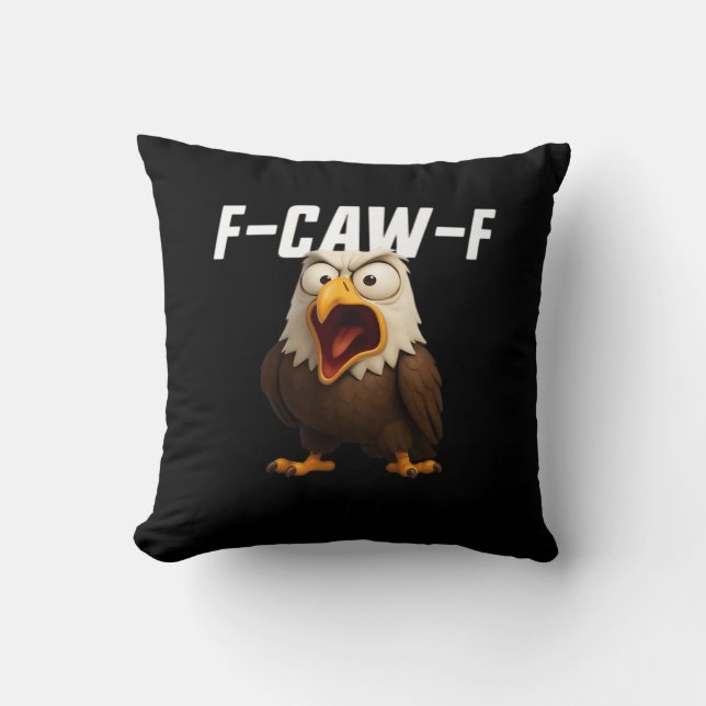Almofada F-Caw-F Engraçado F-Caw-F Acessório Retro Clássico (Frente)