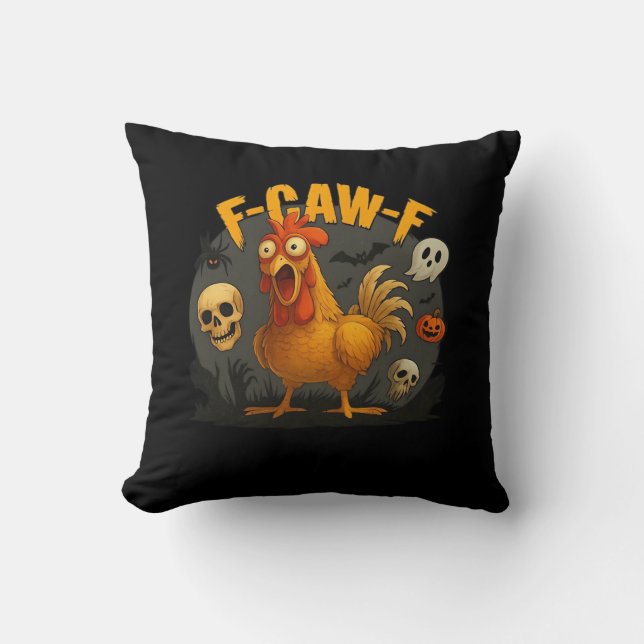 Almofada F-Caw-F Frango Clássico Minimal Limpo (Frente)