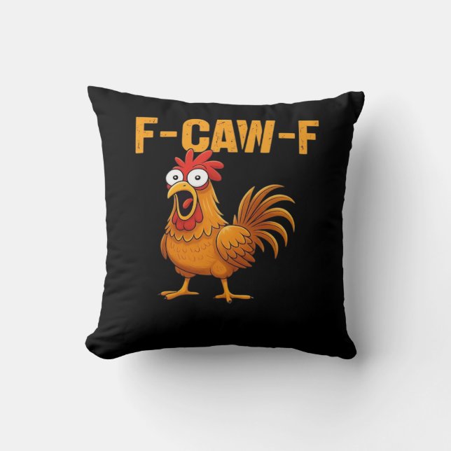 Almofada F-Caw-F-Frango Design Simples Essencial (Frente)
