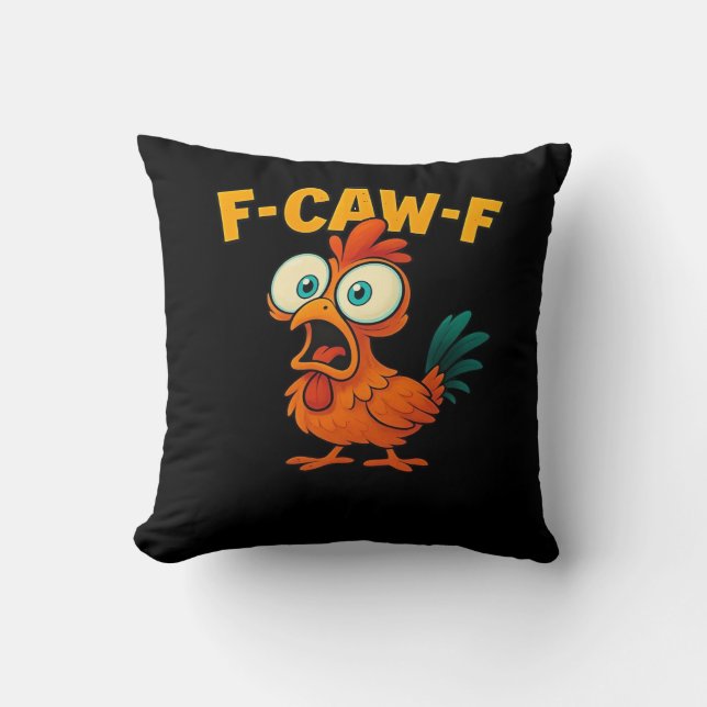 Almofada F-Caw-F Frango Essencial Divertido Moderno (Frente)