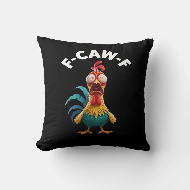 Almofada F-Caw-F Frango F-Caw-F Frango Clássico Legal Único (Frente)